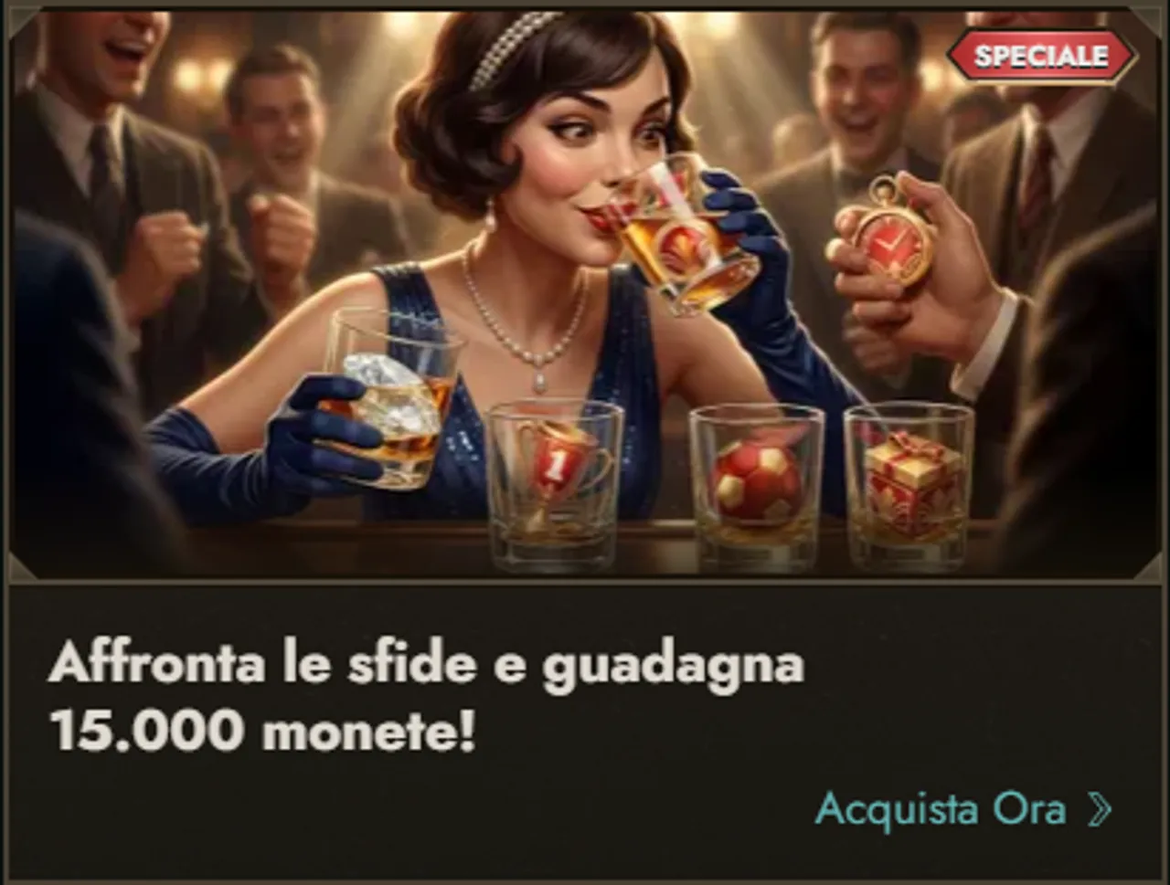 Affronta le sfide e guadagna 15000 monete