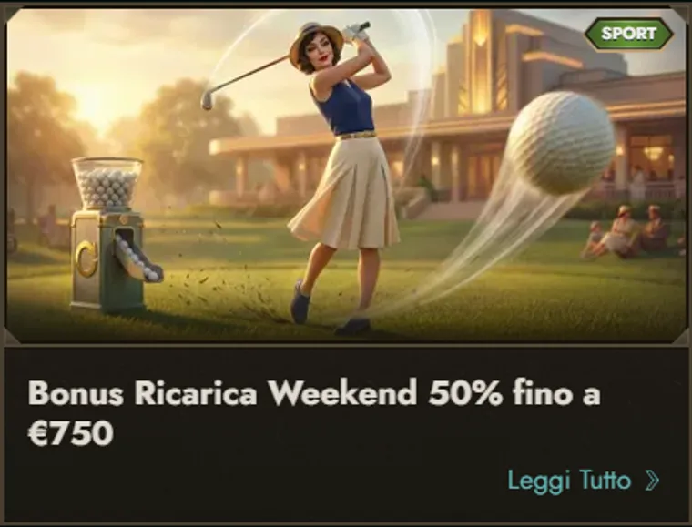 Bonus ricarica weekend 50pct fino a eur750